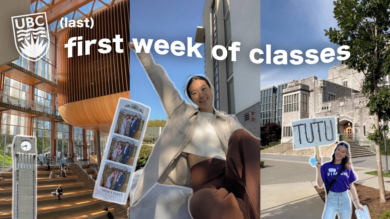 week in my life at university (UBC) | first week of classes, garden party, campus tour & events!🍸📖