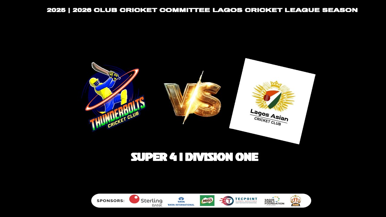 LAGOS ASIAN CC vs THUNDERBOLT CC | 1 MAR 2026 | 10:00 AM