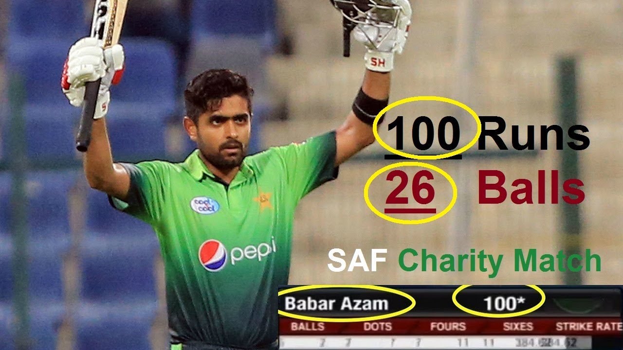Babar Azam Best 100 Runs In just 26 Balls