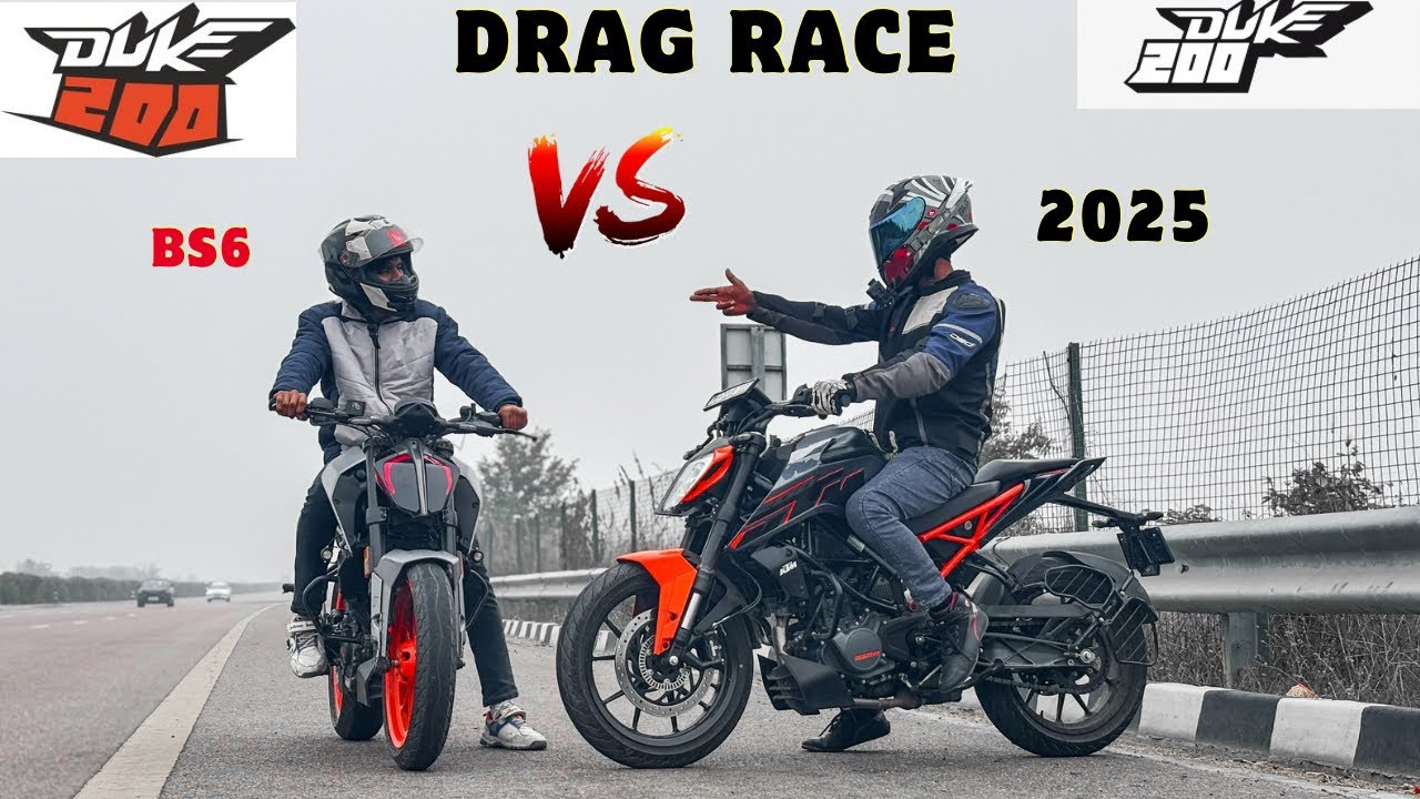 2025 KTM DUKE 200 NEW DISPLAY METER..VS.. KTM DUKE 200 BS6 !!! DRAG RACE 😱🚀!!KILLER 200 SEGMENT 🔥