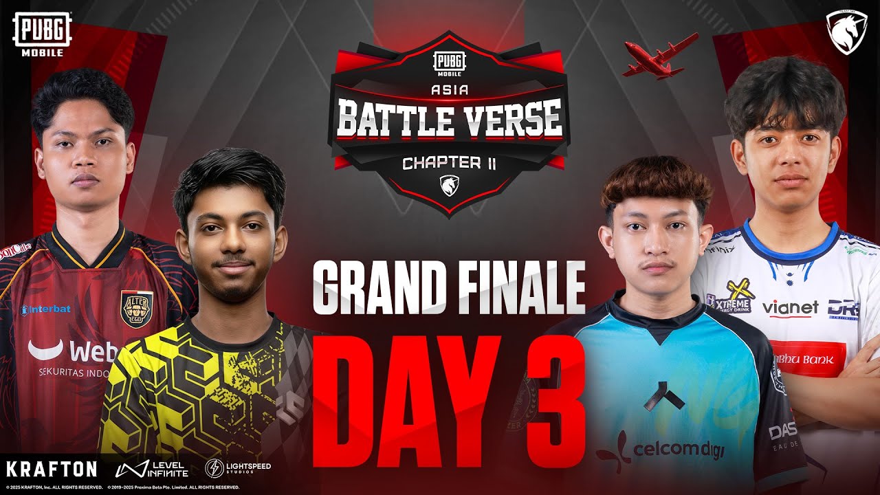 [EN] PUBGM BATTLE VERSE ASIA CHAPTER II - FINALS DAY 3 | FT. #AE #BTR #BOOM #IC #EA #DRS #DX #ALL