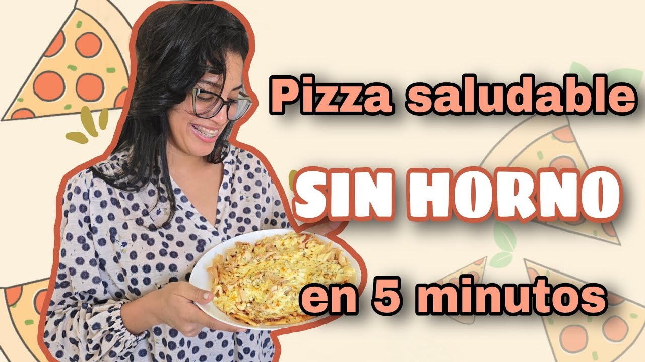 Cómo hacer una PIZZA SALUDABLE en 5 minutos | Sin gluten y sin horno