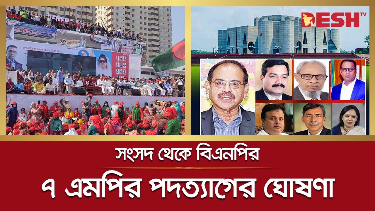 সংসদ থেকে বিএনপির ৭ এমপির পদত্যাগের ঘোষণা |  BNP | 7 BNP MPs Resigned | Rumeen Farhana