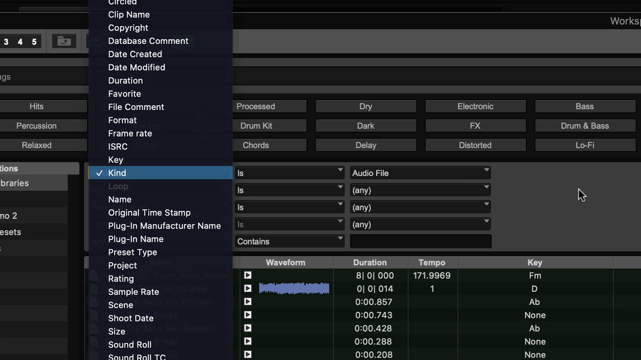 Основы Pro Tools: работа с браузерами Workspace и Soundbase