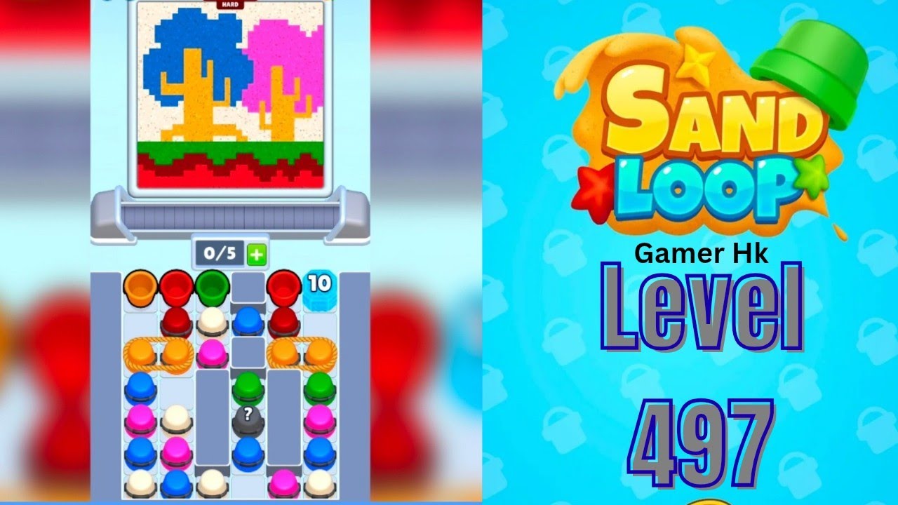 Sand loop level 497 Hard level Walkthrough Solution 