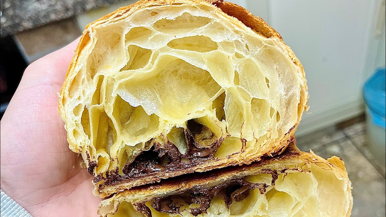 Pain Au Chocolat laminazione a mano ricetta PASSO PASSO🥐 how to make croissants,croissant recipe