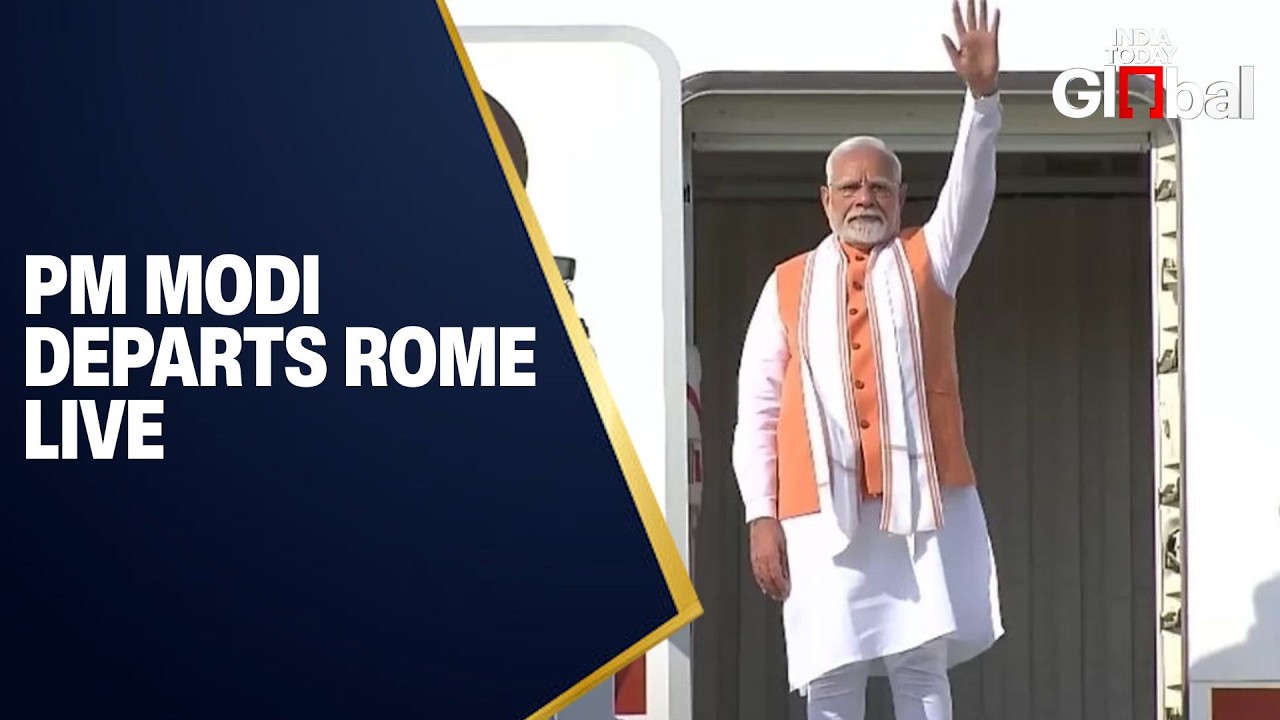 LIVE: PM Modi Departs for Rome Diplomatic Visit | India Italy Talks Updates