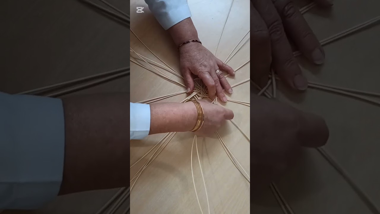 Sunum tepsi modelini, sepet tabanı olarak başladık💙WILD BASKETRY