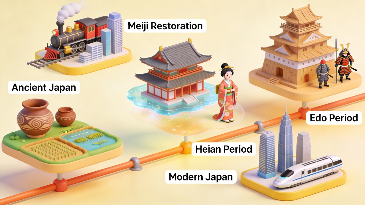Learn About the History of Japan (4 Minutes)