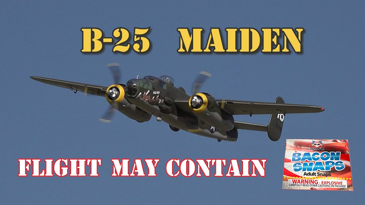 FlightLine B 25 Maiden / With Bomb Drop