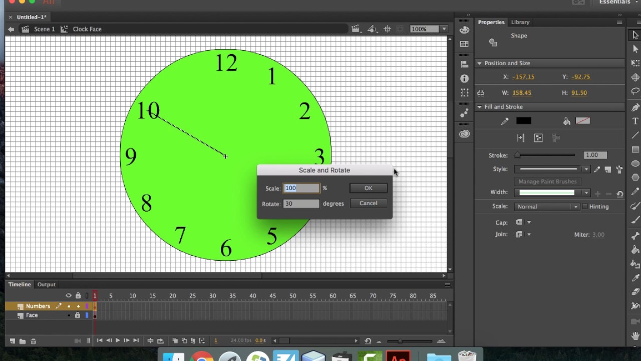 Adobe Animate - Creating an Analog Clock