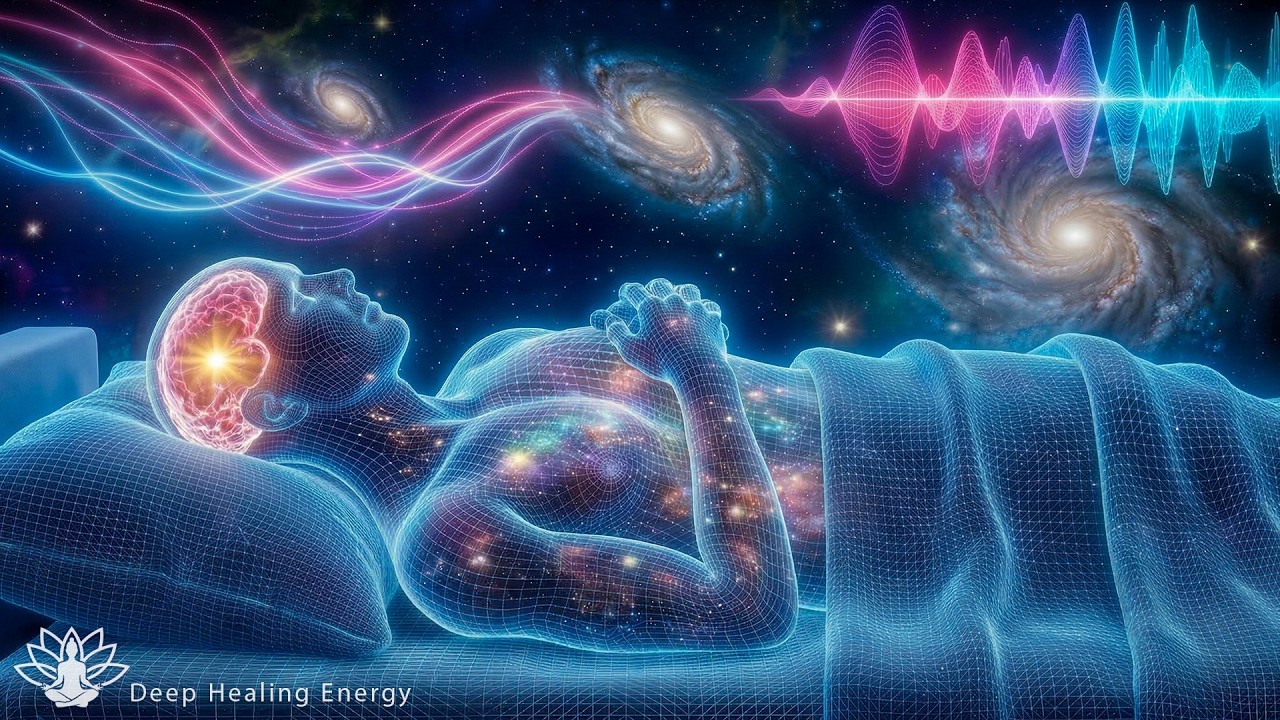 432Hz + 963Hz Deep Sleep Music | Whole Body Regeneration, Cleanse Negative Energy & Blockages
