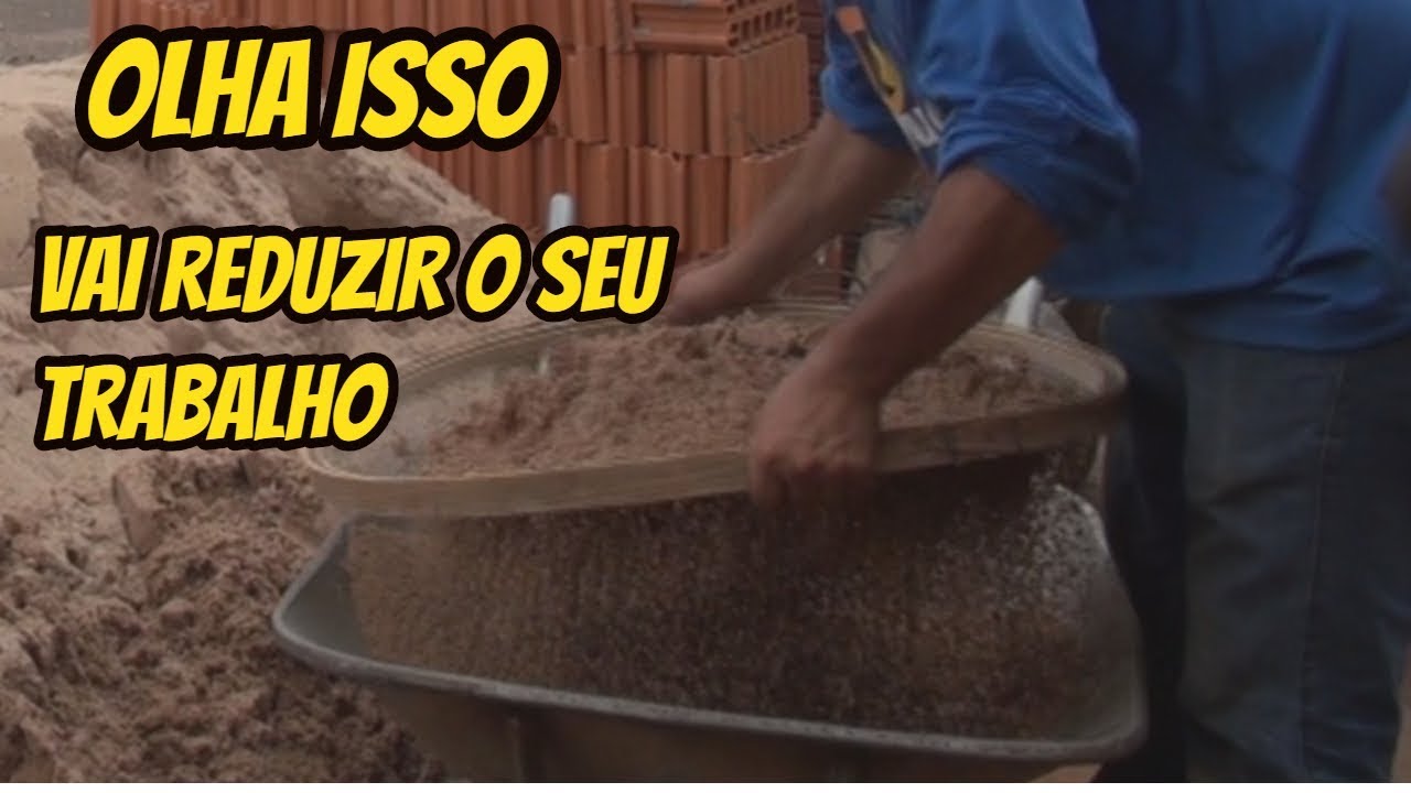 OLHA ISSO DIMINUI O TRABALHO NA CONSTRU&Ccedil;&Atilde;O