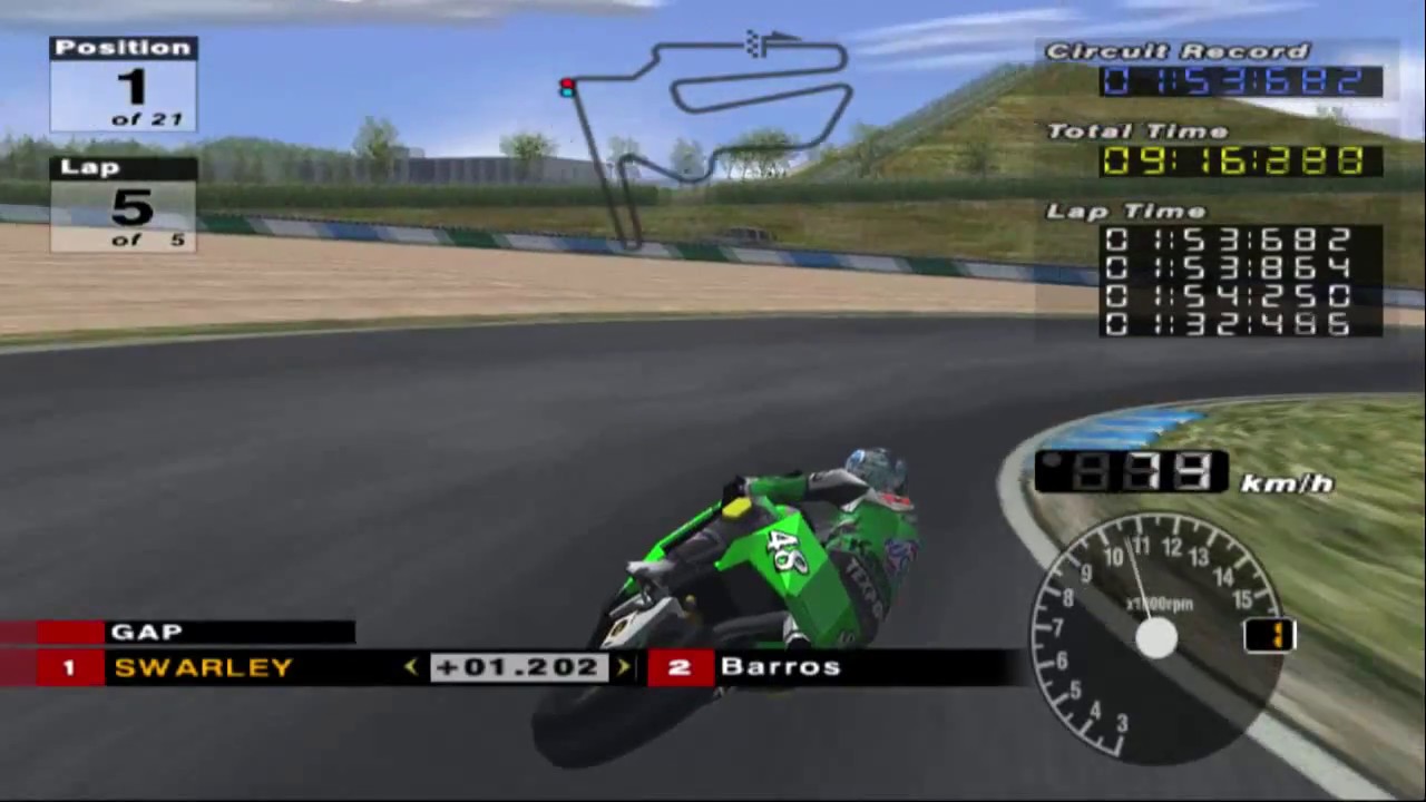 MotoGP 3 PS2 | Motegi | Kawasaki Ninja ZX-RR | Kawasaki Racing Team