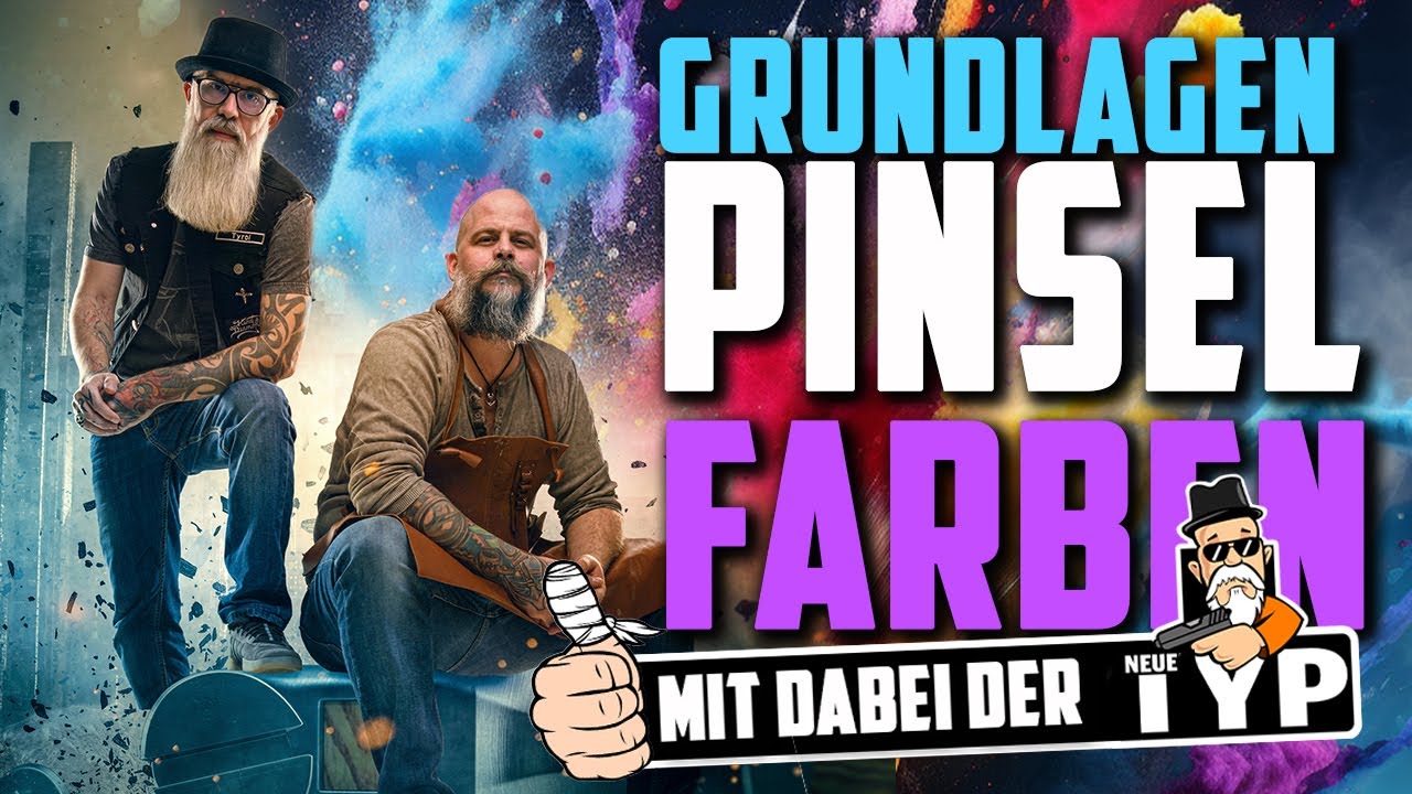 🎨 Livestream: Grundlagen von Pinseln und Farben für Einsteiger mit 'Neuer Typ' 🖌️🌈