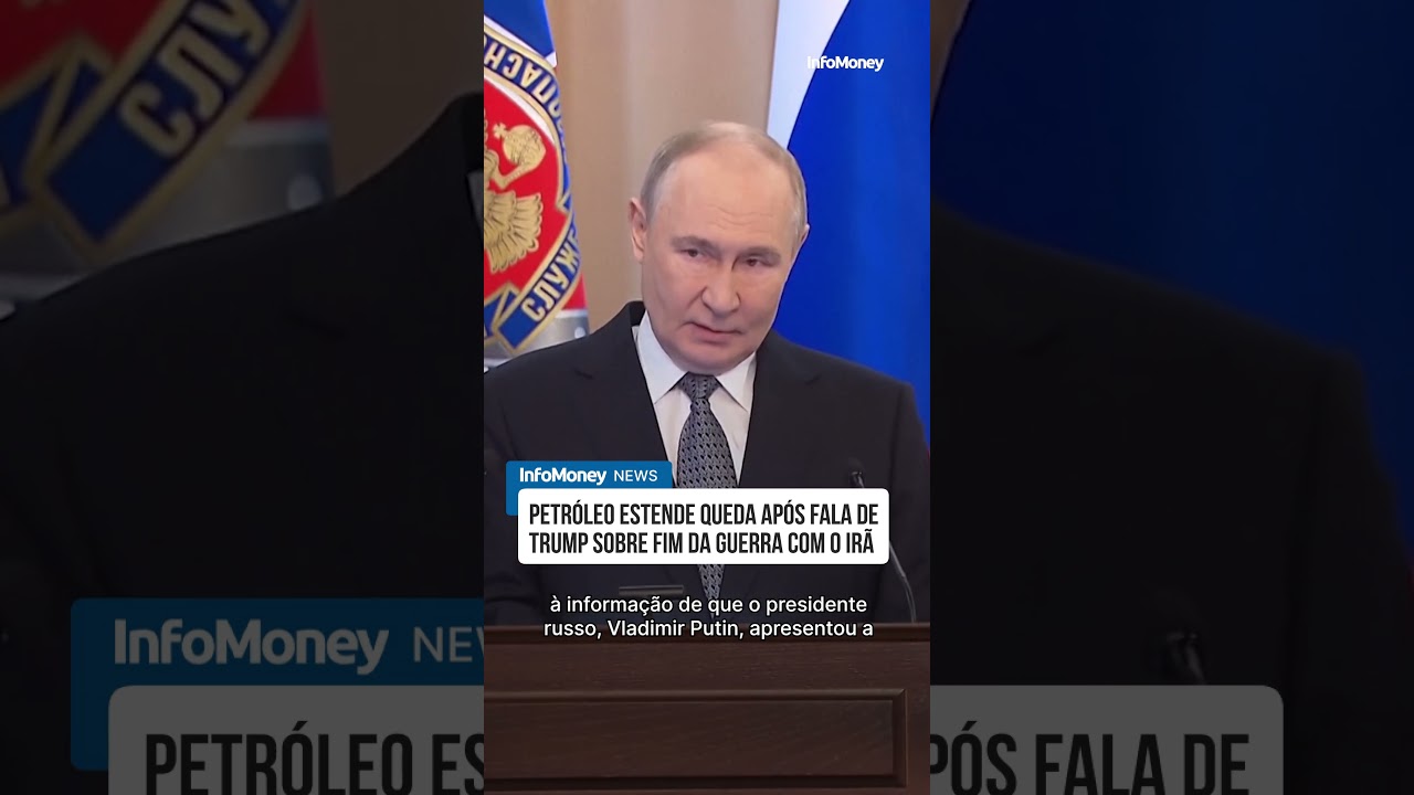 Petr&oacute;leo estende queda ap&oacute;s fala de Trump sobre fim da guerra com o Ir&atilde; |  InfoMoney News