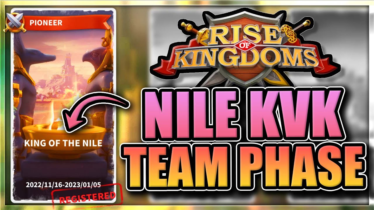 Registered King of the Nile KvK [and we might fight 556...] Rise of Kingdoms