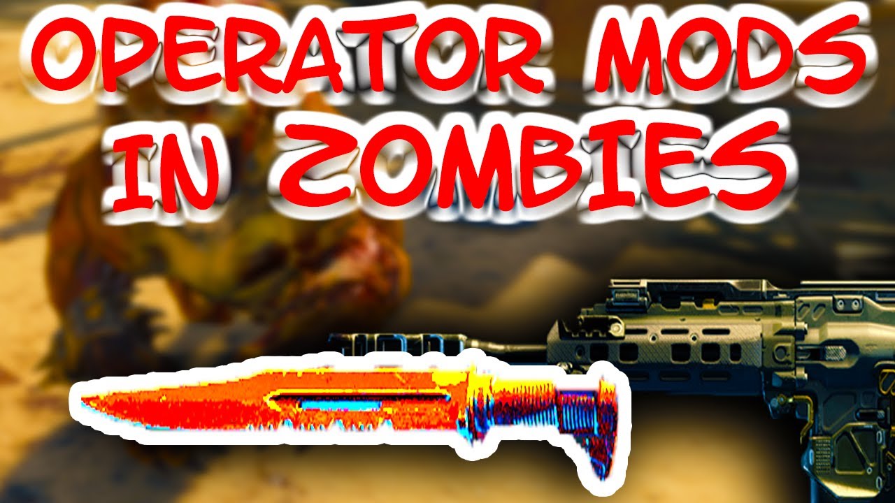 WHAT OPERATOR MODS DO IN ZOMBIES (Call of Duty Black Ops 4 Zombies)