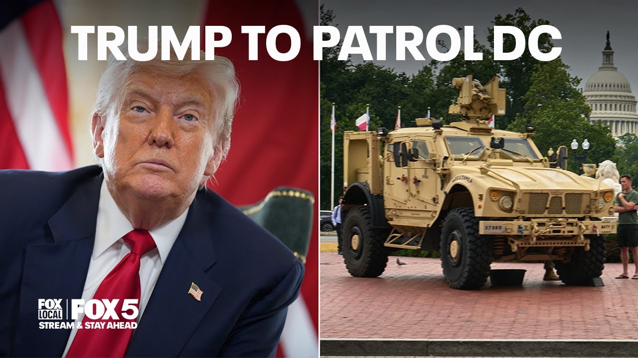 President Donald Trump to join night patrol in DC with National Guard