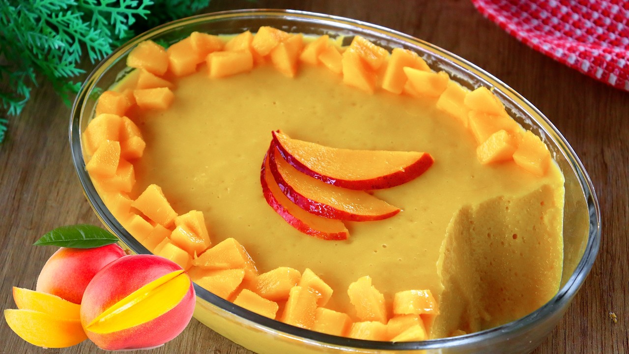 SOBREMESA GELADO DE MANGA DELICIOSO (MOUSSE)