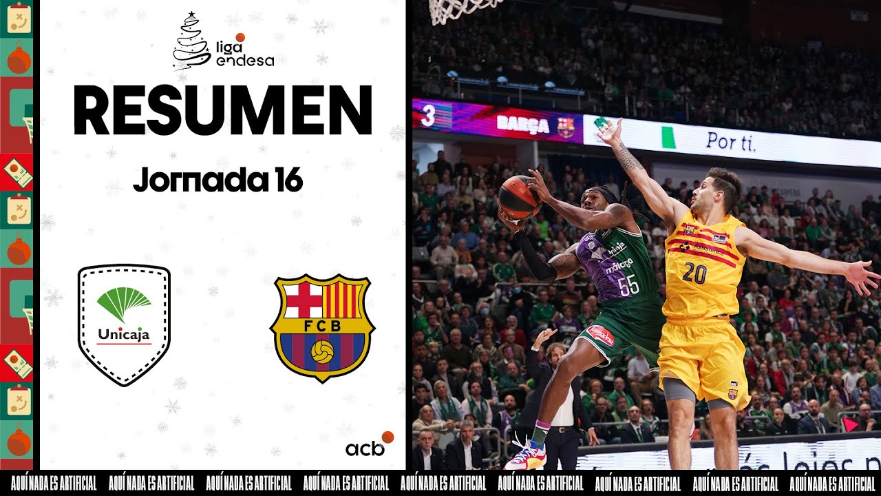 Unicaja - Bar&ccedil;a (91-71) RESUMEN | Liga Endesa 2023-24