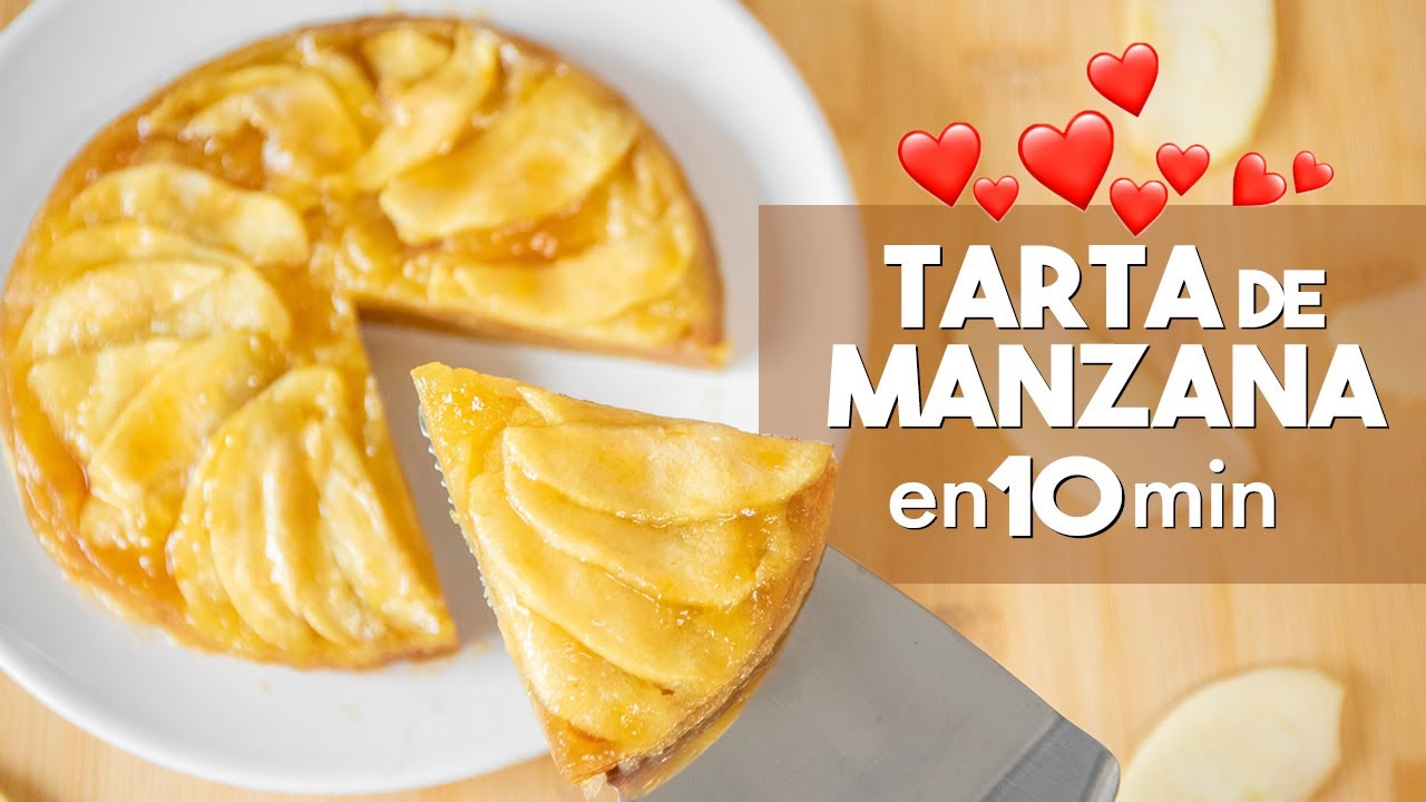 TARTA de MANZANA en MICROONDAS 🍏 | en 10 minutos