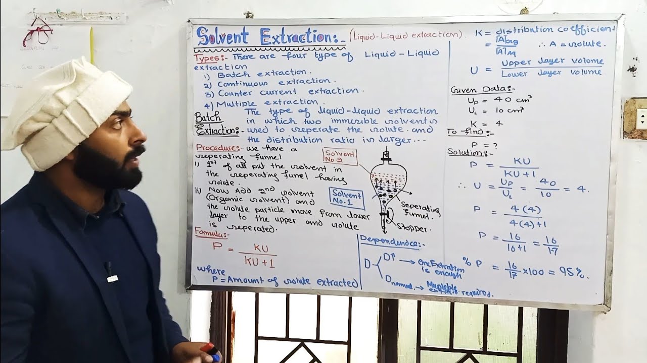 Batch extraction || Types of solvent extraction || Solvent extraction