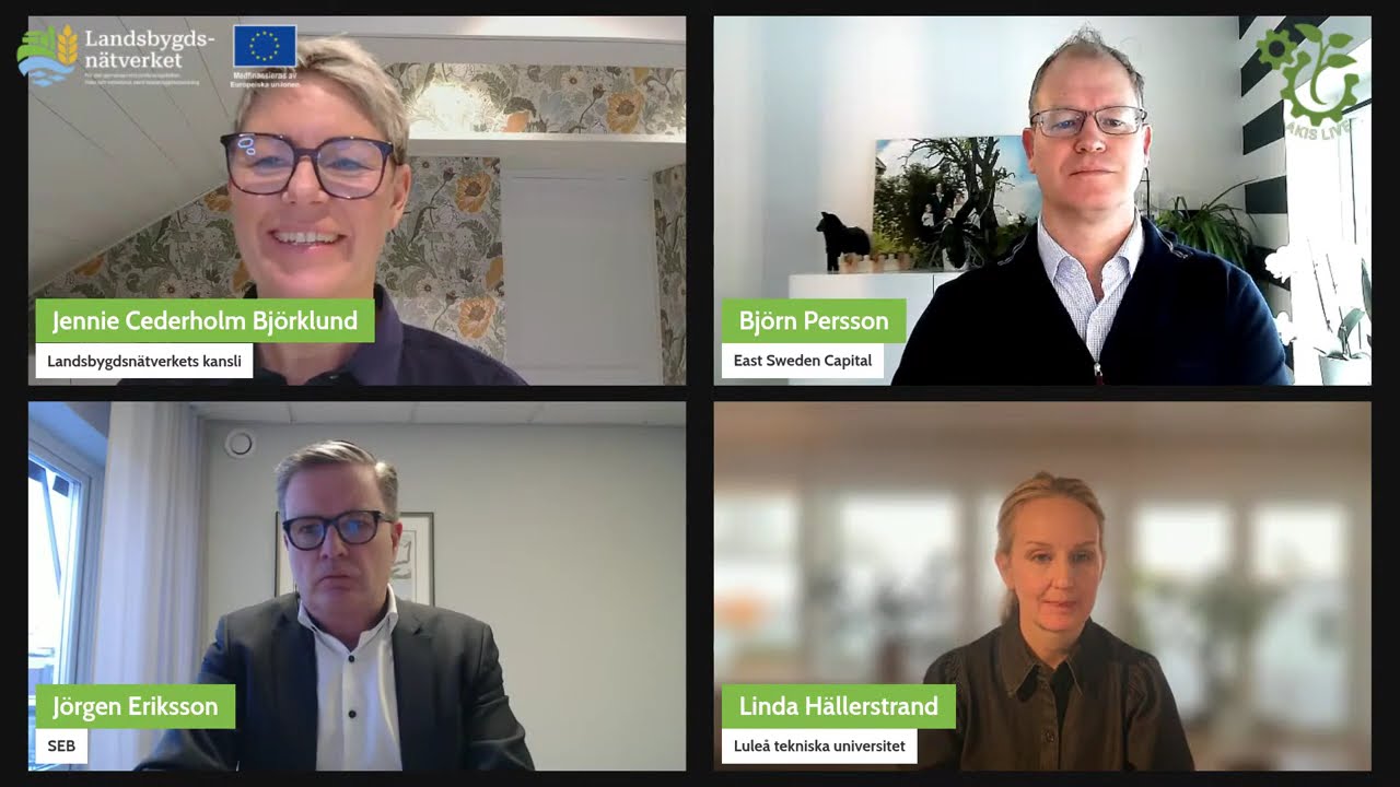 Från nej till ja – många vägar till finansiering inom gröna och blå näringar: AKIS Live