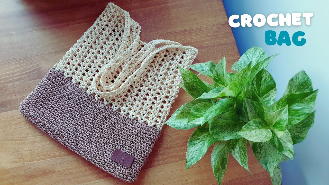 Easy Crochet Tote Bag | Crochet Net Bag You can make it for a gift | ViVi Berry Crochet