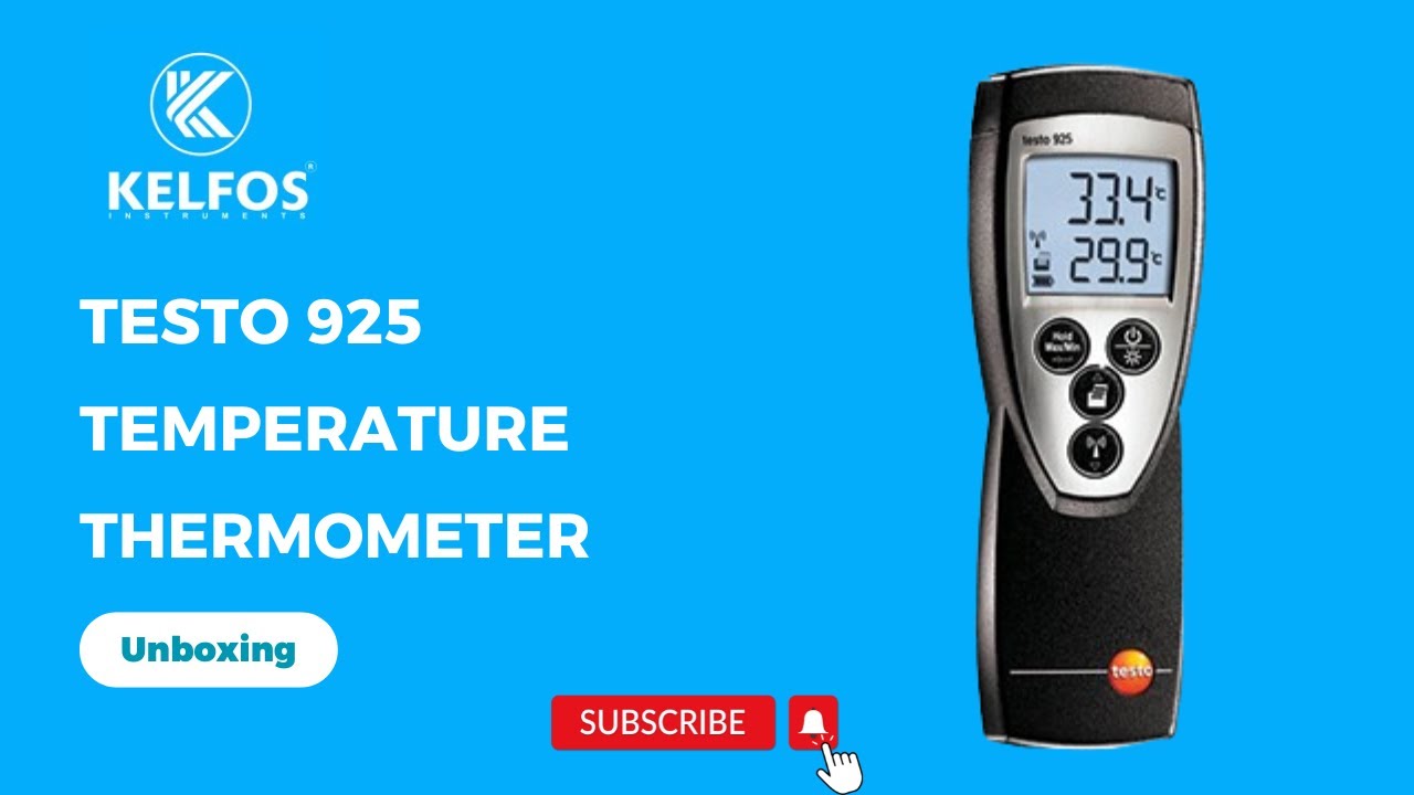 Kelfos -Testo 925  -Temperature Thermometer - Unboxing , Features , Applications , Working ( Hindi).