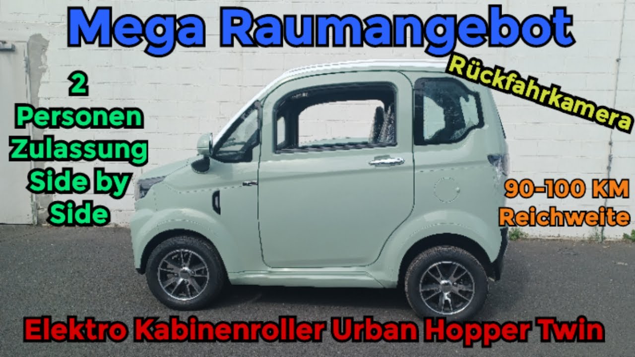 Innenraum Elektro Kabinenroller Urban Hopper Twin