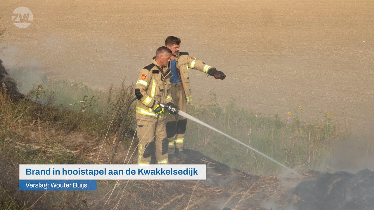 Dijkbrand aan de Kwakkelsedijk in Kwakkel - 112 Nieuws | Omroep ZVL