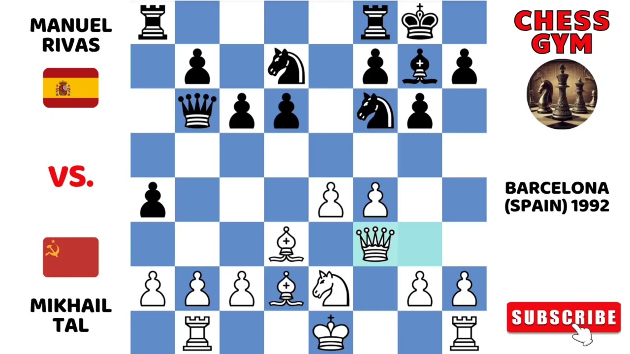 Mikhail Tal vs Manuel Rivas. Barcelona (Spain) 1992.