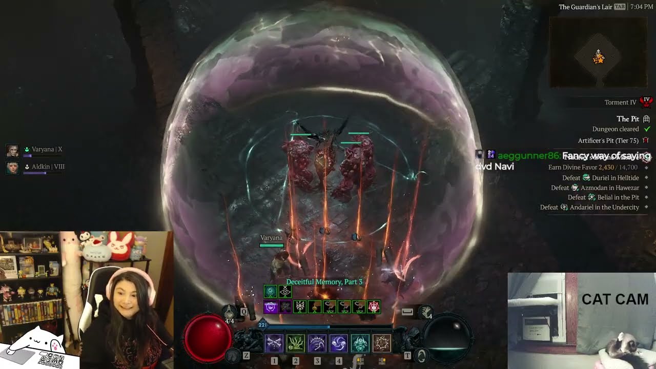 D4 S11|Golems Necro|Pit 100|Glyph Leveling|#DiabloPartner c: