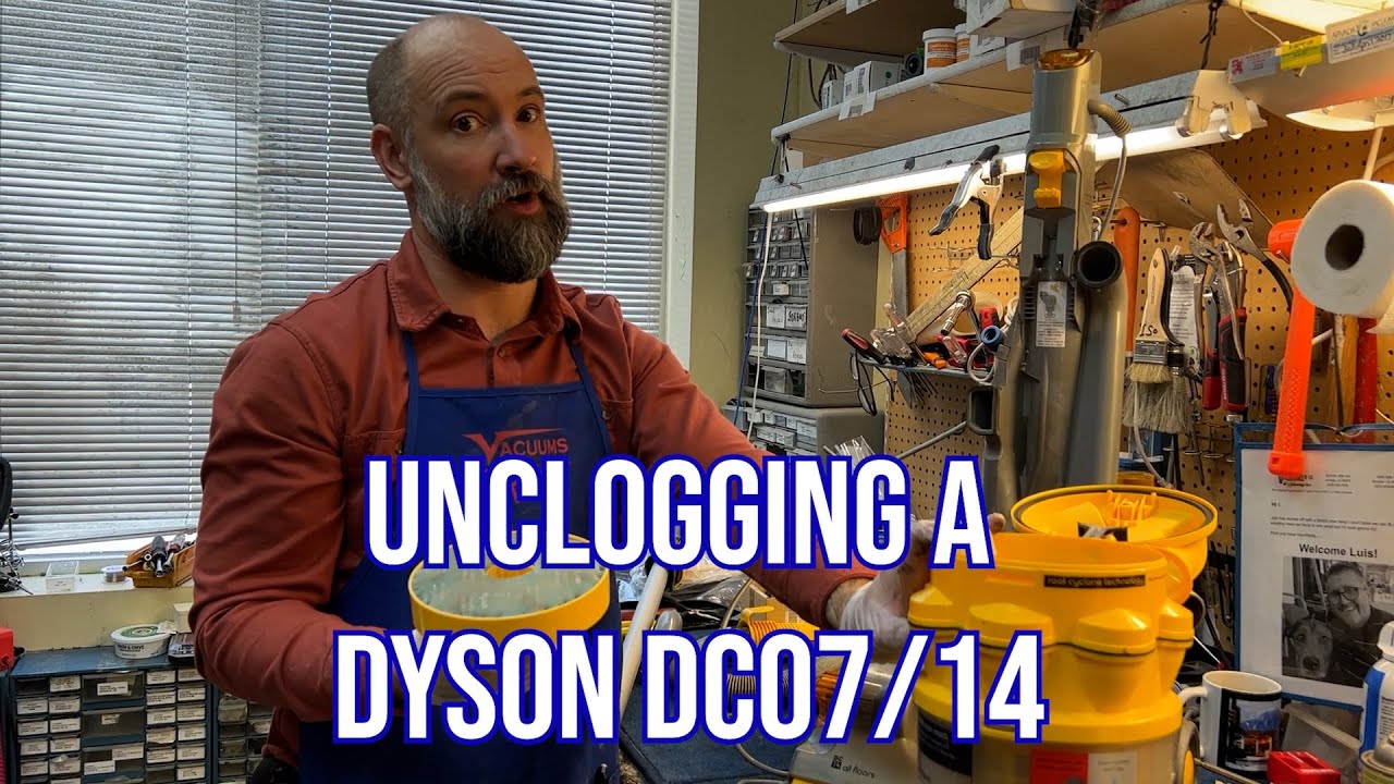 Как прочистить пылесос Dyson DC07 DC14