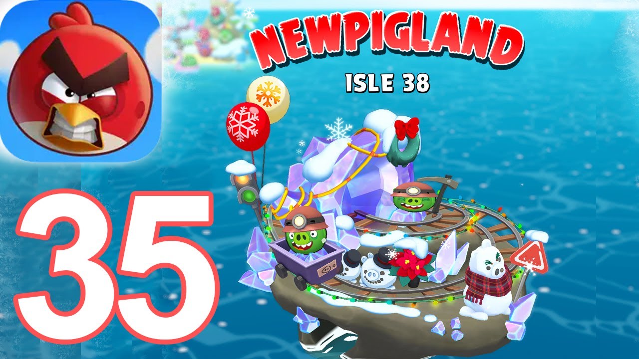 Angry Birds Bounce - Видеопрохождение игры на острове 38 в Ньюпигленде, часть 35 (iOS)