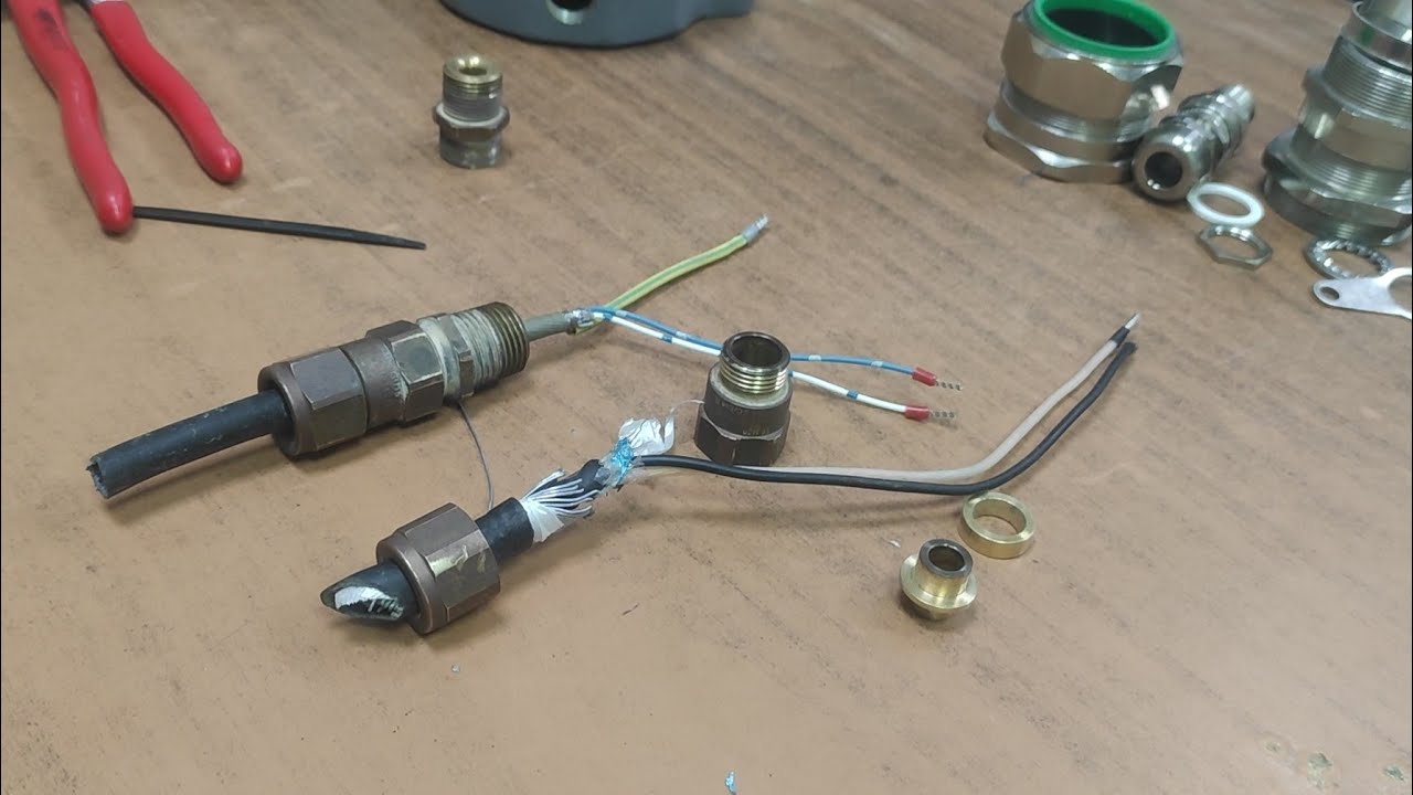 inspection of Ex cable gland for CompEx test
