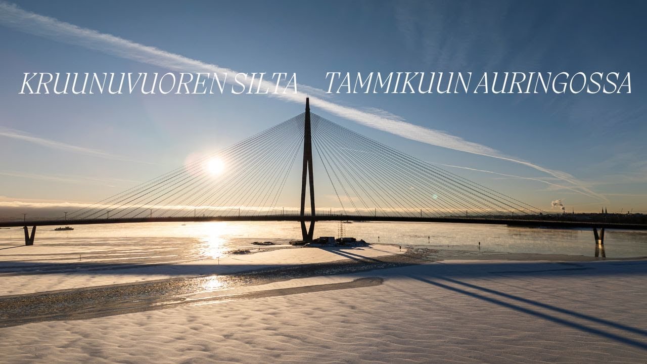 Suomen Pisin Silta – Kruunuvuoren Silta Näyttää Uskomattomalta Tammikuun Auringossa