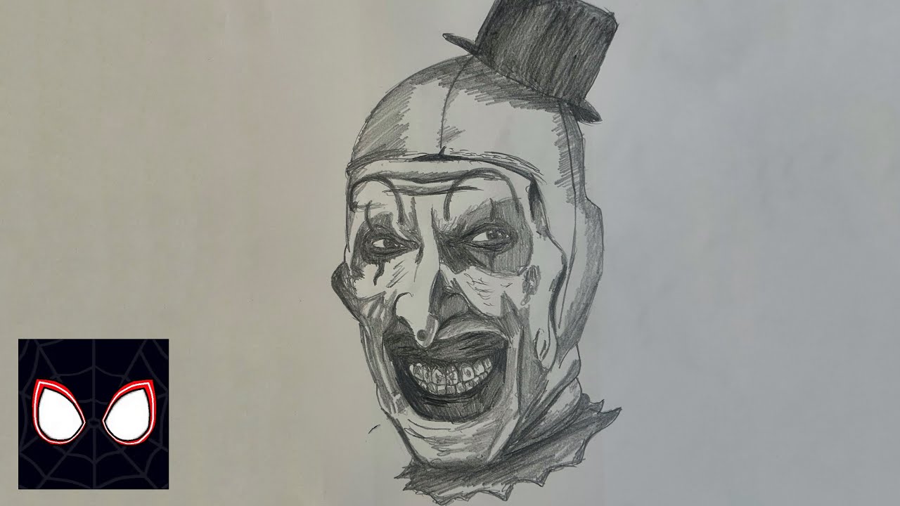 How to Draw Art the Clown | Terrifier