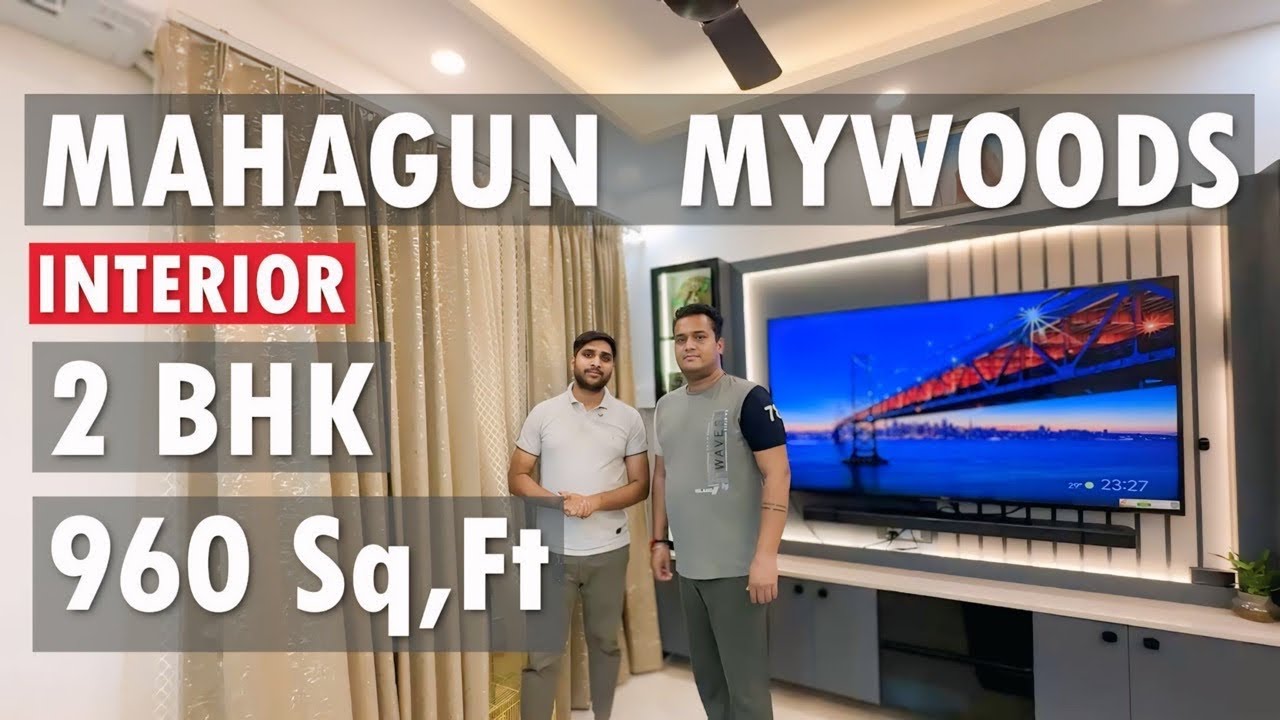 2 BHK Interior in Mahagun Mywoods Gaur City 2 | Noida Extension | Small Budget Big Makeover