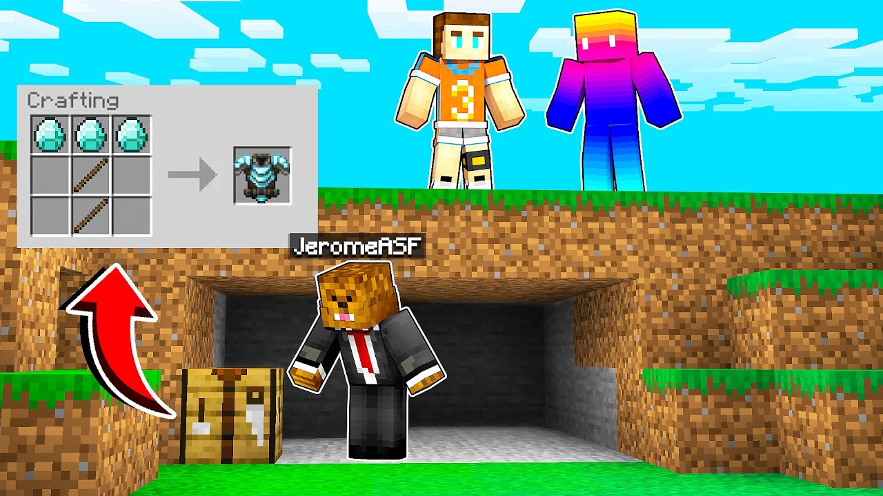 Minecraft Speedrunner VS 4 Hunters (Scramble Craft)