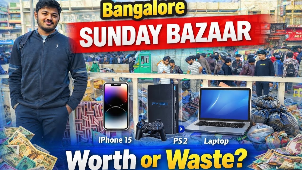 Bangalore Sunday Bazaar || Scrap Iphone 