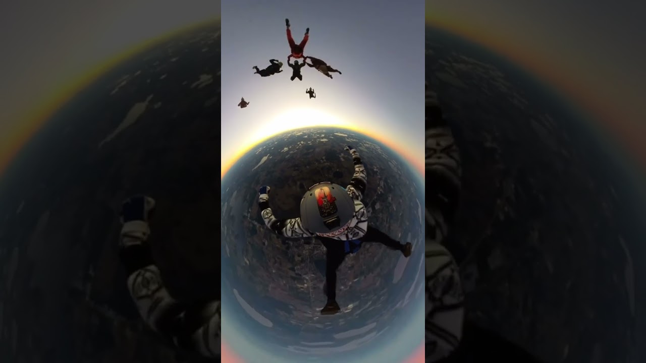 Sunset skydive in Florida | Insta360 skydiving | 