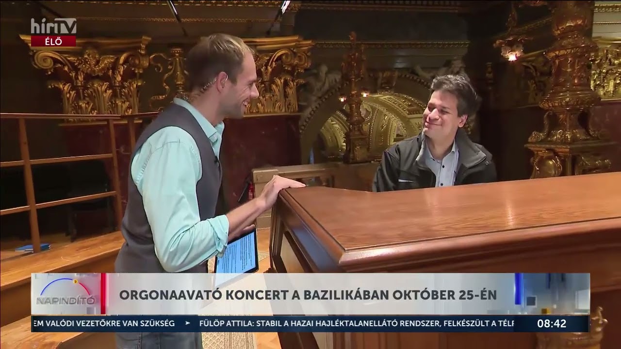 Orgonaavató koncert a bazilikában október 25-én - HÍR TV+