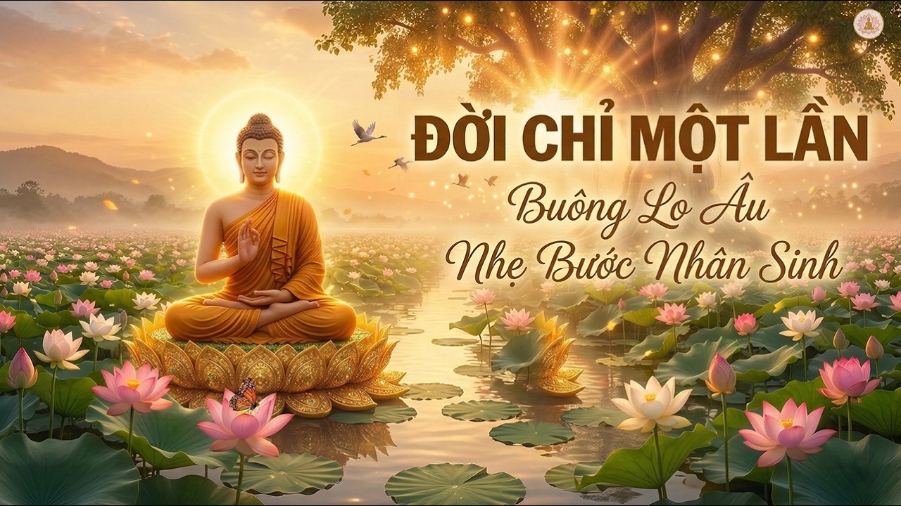 Phật Dạy: Đời Chỉ Một Lần – Buông Lo Âu 🌸 Nhẹ Bước Nhân Sinh