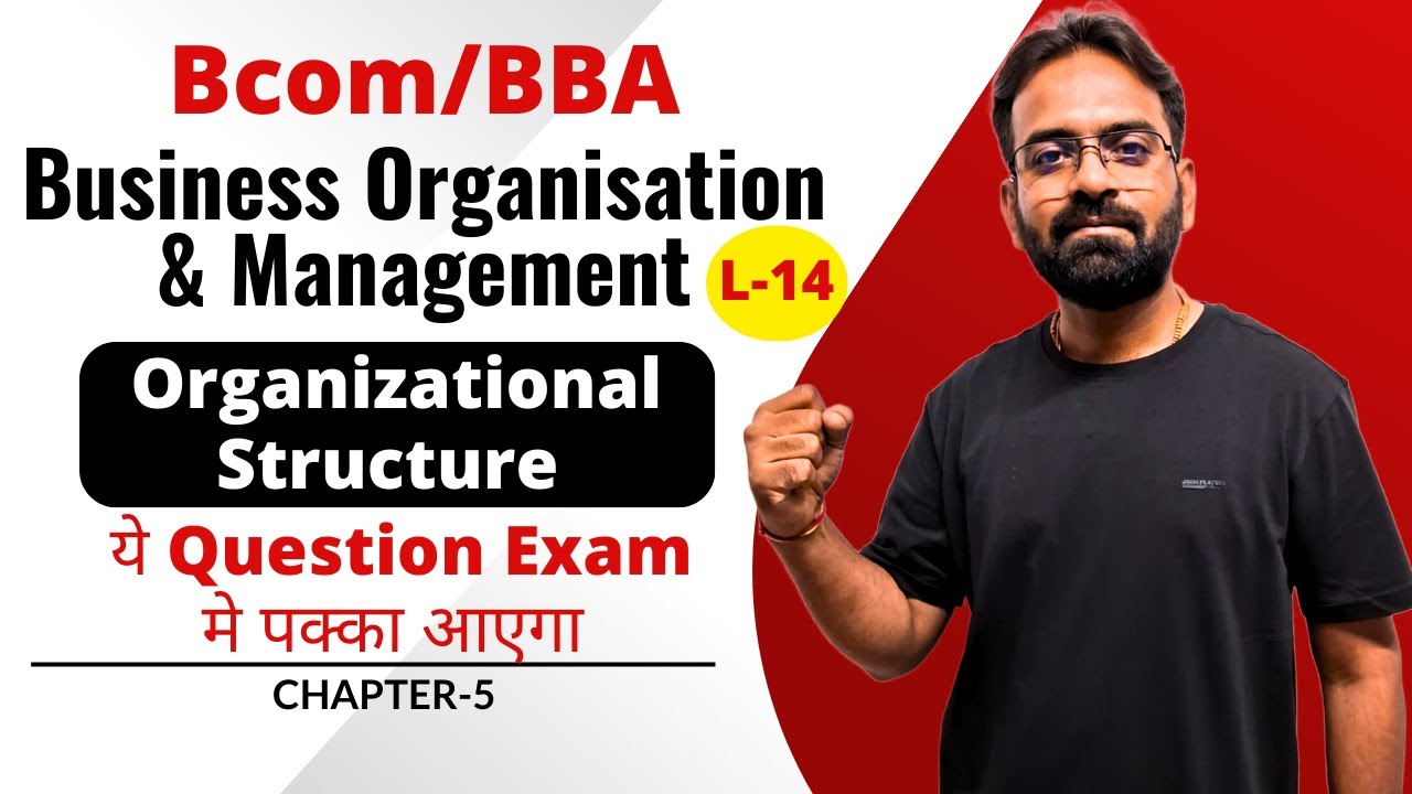 Organisational Structure :- Types | Business Organisation and Management unit 3 | Lecture-14