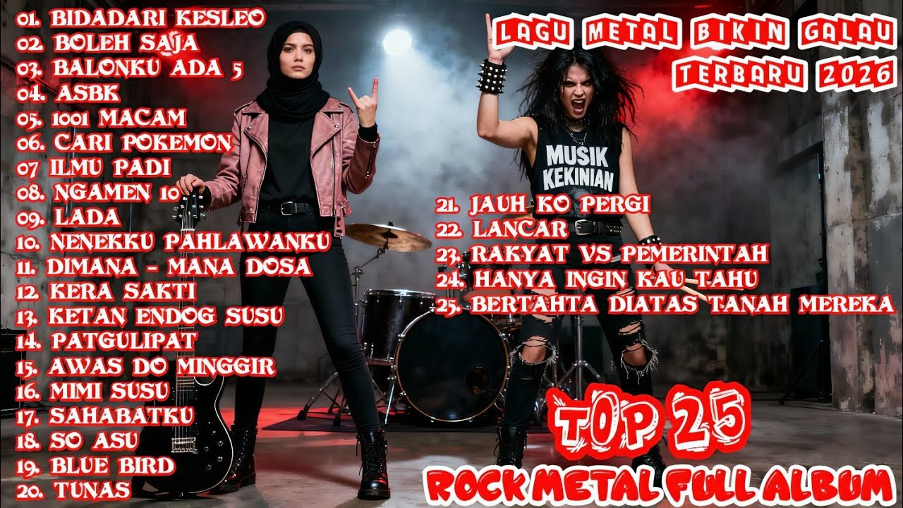 TOP 25 MUSIK METAL 2026 🎶 KUMPULAN MUSIK METAL IMDO TERBARU 2026 🎶 FULL ALBUM LAGU METAL INDONESIA 