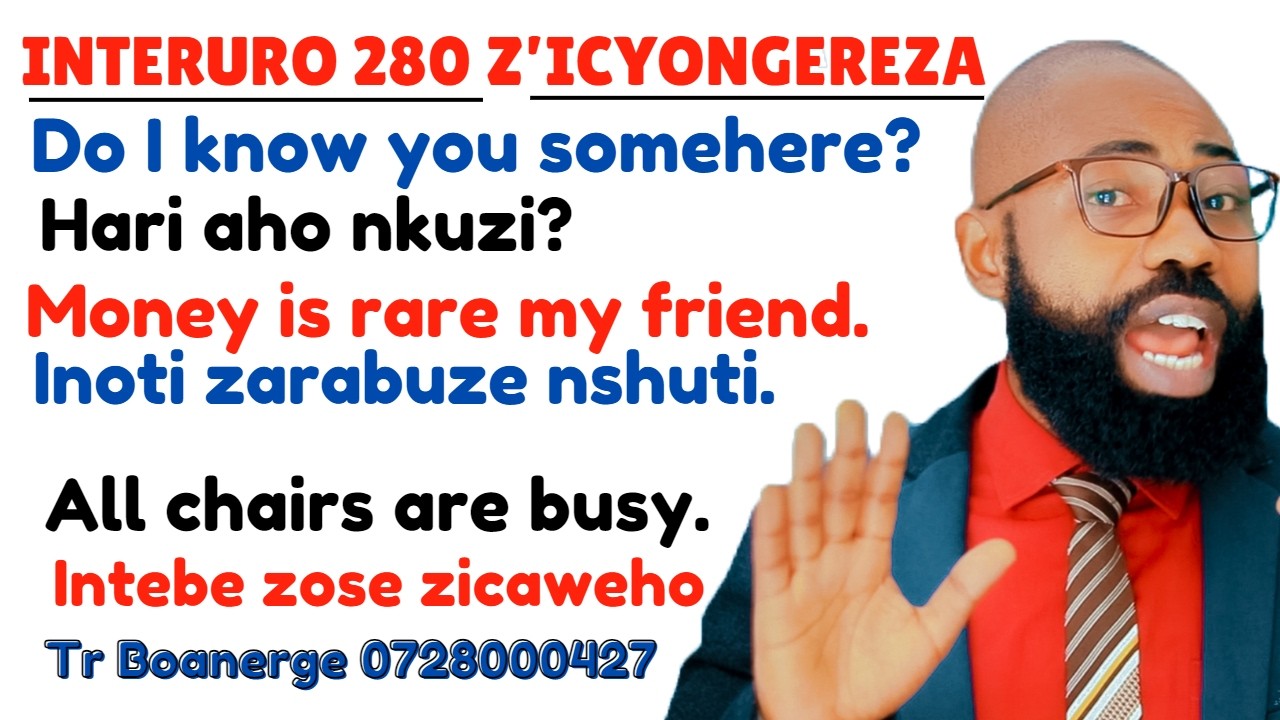 🛑L299: KWIGA KUVUGA ICYONGEREZA, INTERURO 280 ZIFASHA KUVUGA ICYONGEREZA VUBA