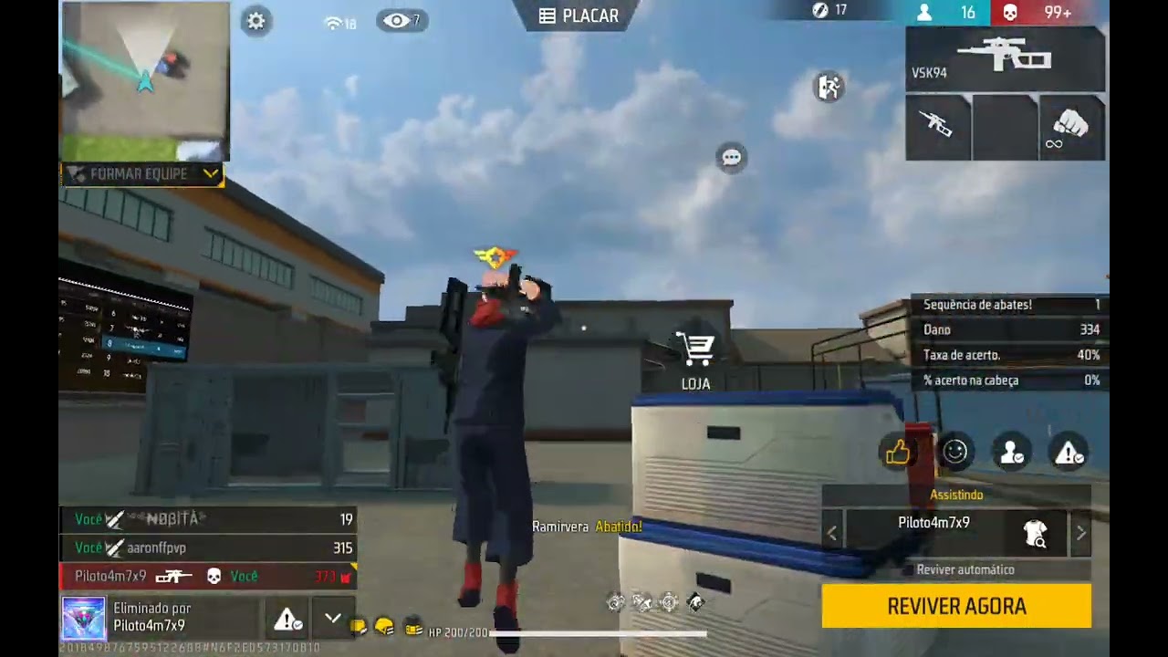 ¡¡Chicos!! Me encontré un 🪢H4CKƐR🪢 en una partida en entrenamiento de 🪅FREE FIRE🪅