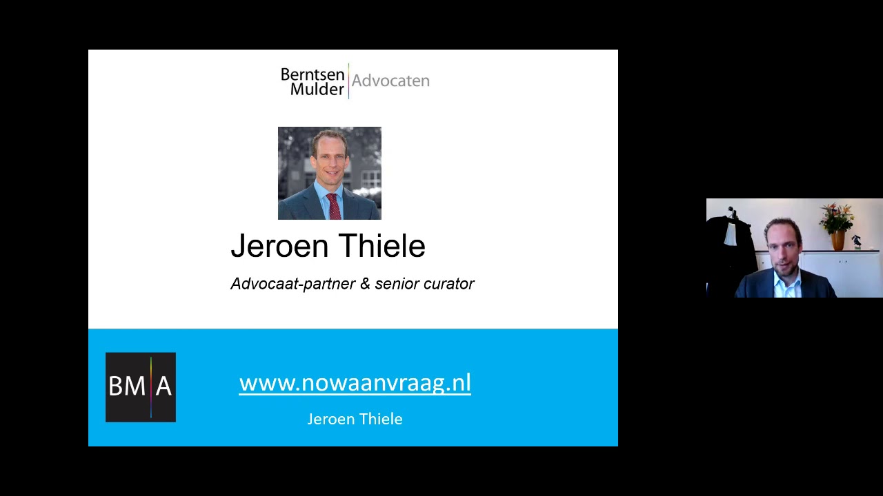 Opname NOW livestream voor ondernemers door advocaat Jeroen Thiele april 2020